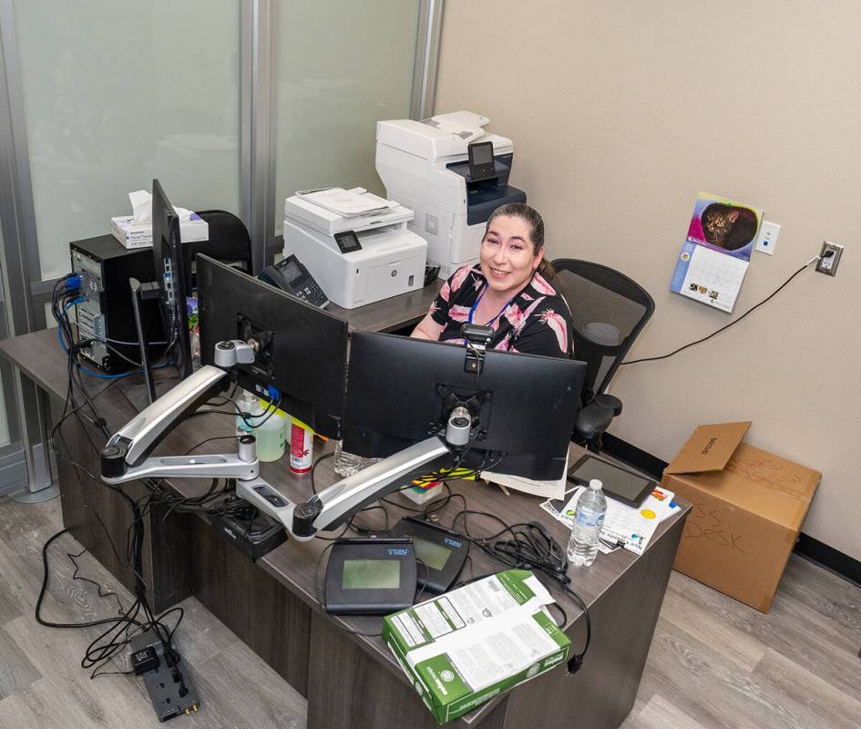 John Clausen/Pahrump Valley Times Health and Human Services staff are settling into their new l ...