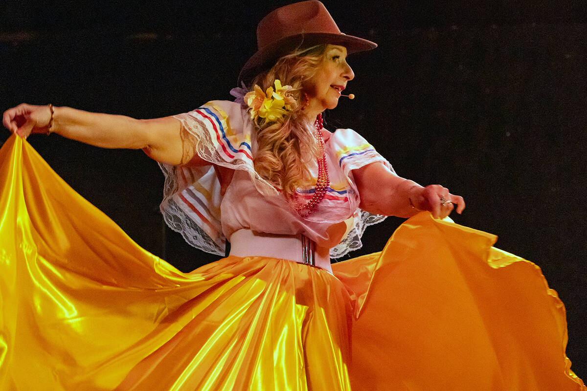 John Clausen/Pahrump Valley Times Teresa Ochoa whirls around the stage during the talent portion...