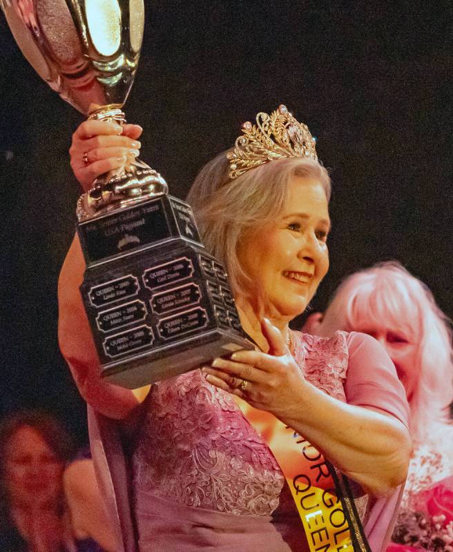 John Clausen/Pahrump Valley Times Debbie Forrest was crowned as the 2024 Ms. Senior Golden Year ...