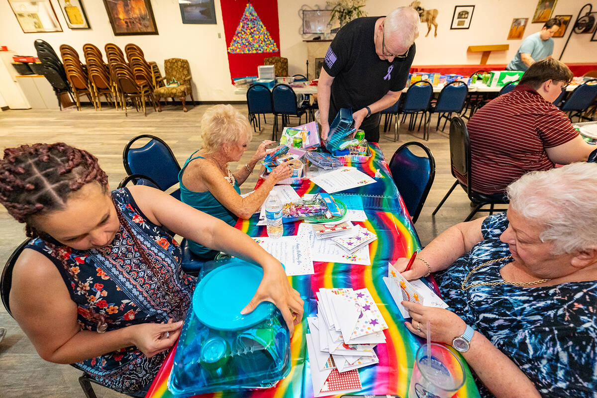 John Clausen/Pahrump Valley Times All of the Birthday Boxes created as part of Shannon Arimura' ...