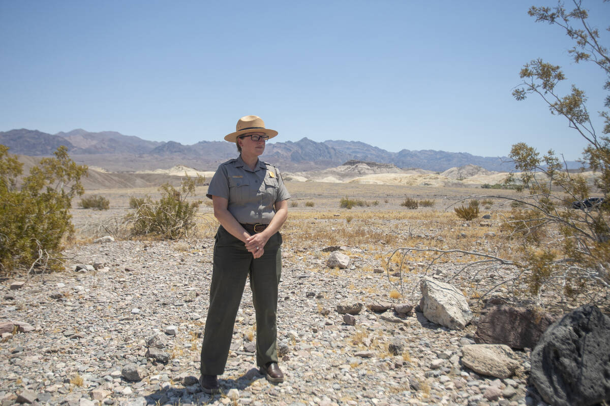 Park ranger Jennette Jurado on Monday, July 8, 2024, in Death Valley National Park, Calif. (Dan ...