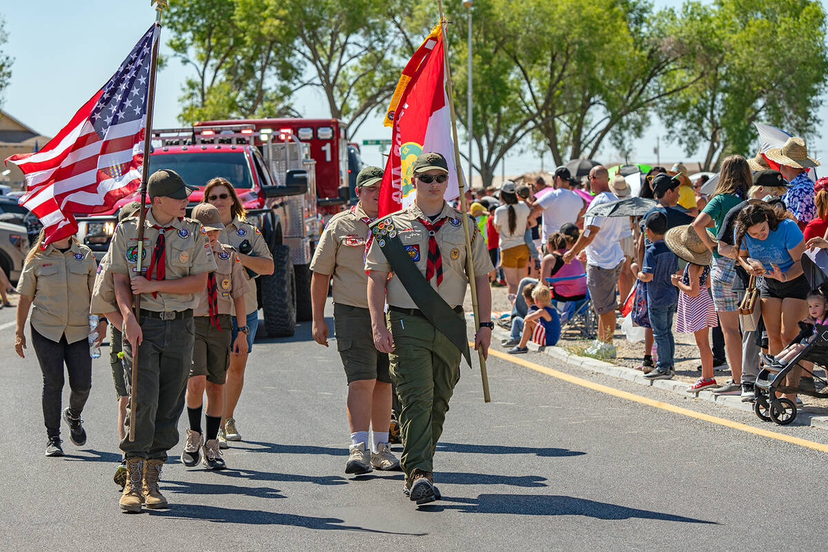 John Clausen/Pahrump Valley Times The 4th of July Parade was held amid intense temperatures but ...