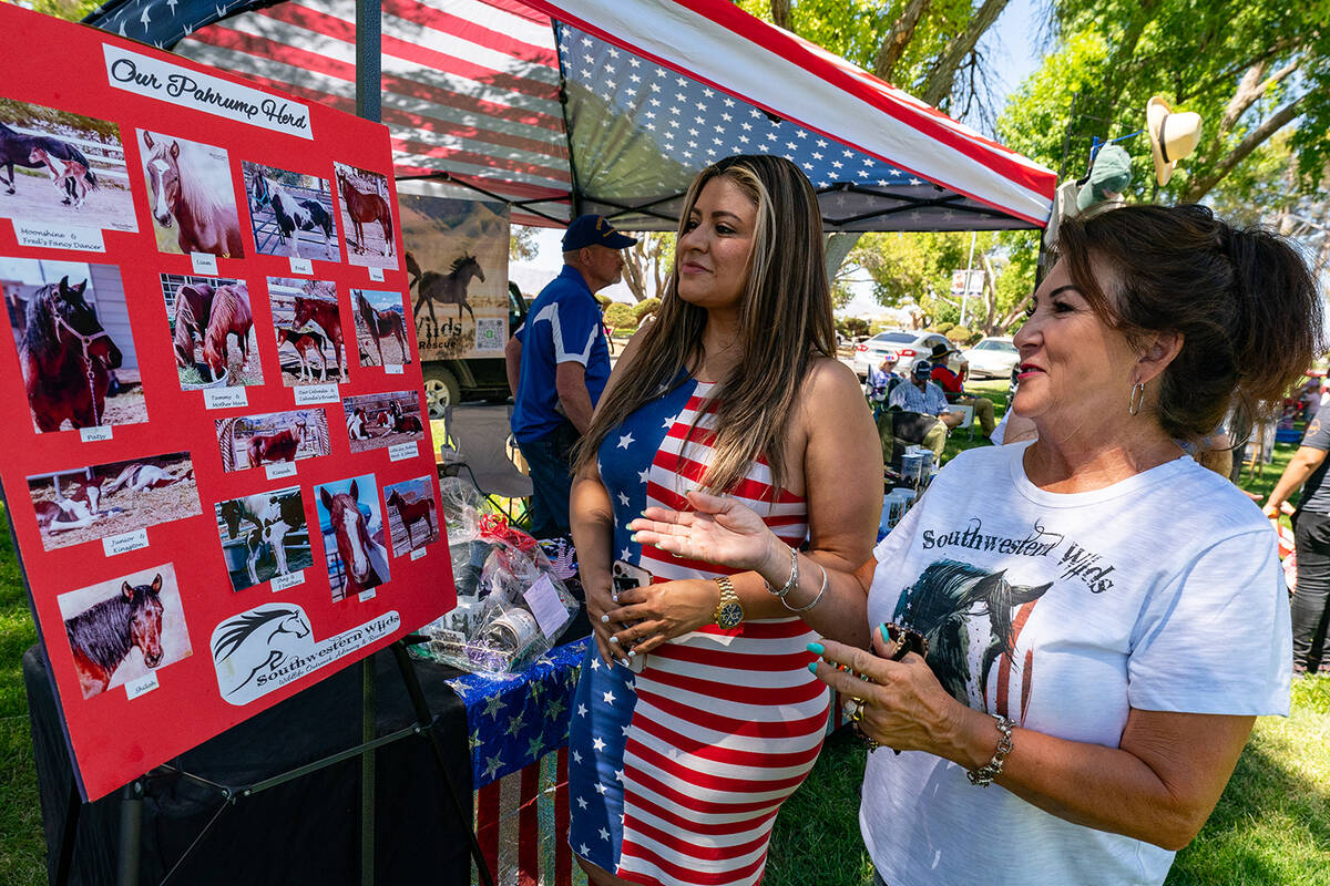 John Clausen/Pahrump Valley Times Southwestern Wilds had a table set up at the 4th of July cele ...