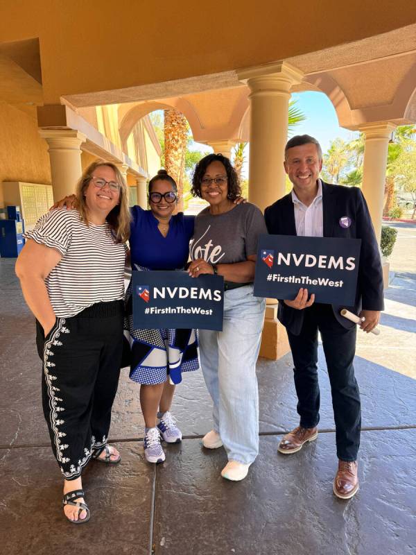 On a NV Dems Kitchen Table Tour that will travel across rural Nevada, Assemblywoman and Chair o ...