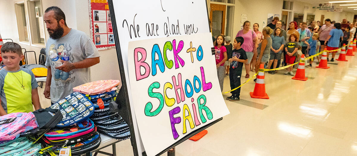 John Clausen/Pahrump Valley Times The 2024 Back to School Fair took place July 27 at the Pahrum ...