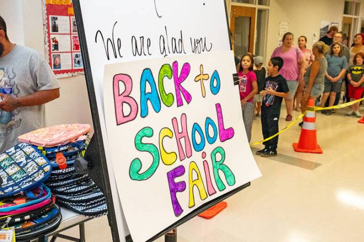 John Clausen/Pahrump Valley Times The 2024 Back to School Fair took place July 27 at the Pahrum ...