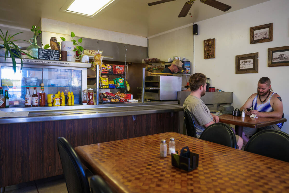 The inside of the Dinky Dinner is seen during Goldfield Days on Saturday, Aug. 3, 2024, in Gold ...