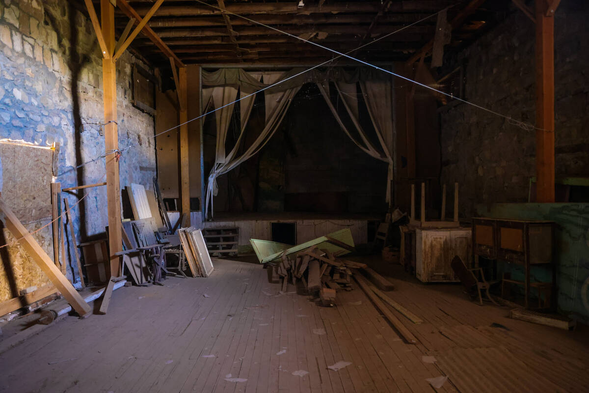 The Lyric Theatre is seen during Goldfield Days on Saturday, Aug. 3, 2024, in Goldfield. (Madel ...