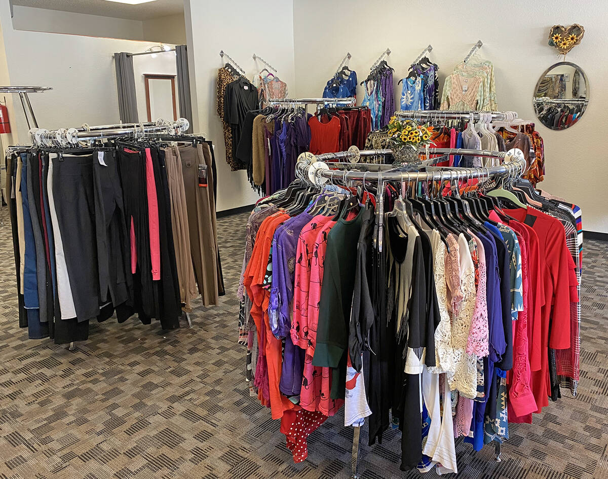 Robin Hebrock/Pahrump Valley Times Sunflower Fashions features clothing from size 2 to 3-X in a ...