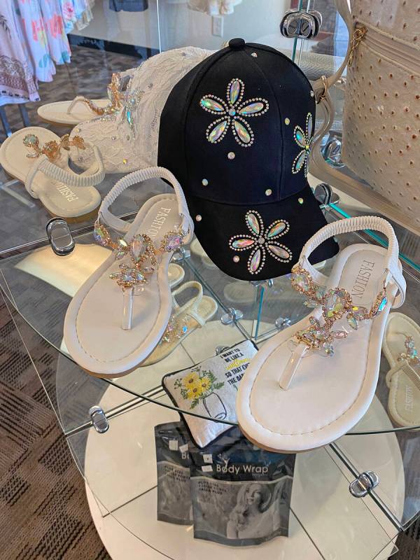 Robin Hebrock/Pahrump Valley Times Shoppers can find shoes, hats and other accessories at Sunfl ...