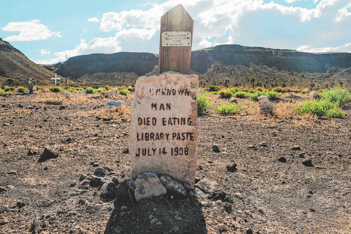 Meet the man making his mark in the Goldfield Cemetery, one plaque at a