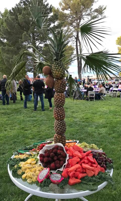 Robin Hebrock/Pahrump Valley Times A fabulous fruit display attracted plenty of comments during ...