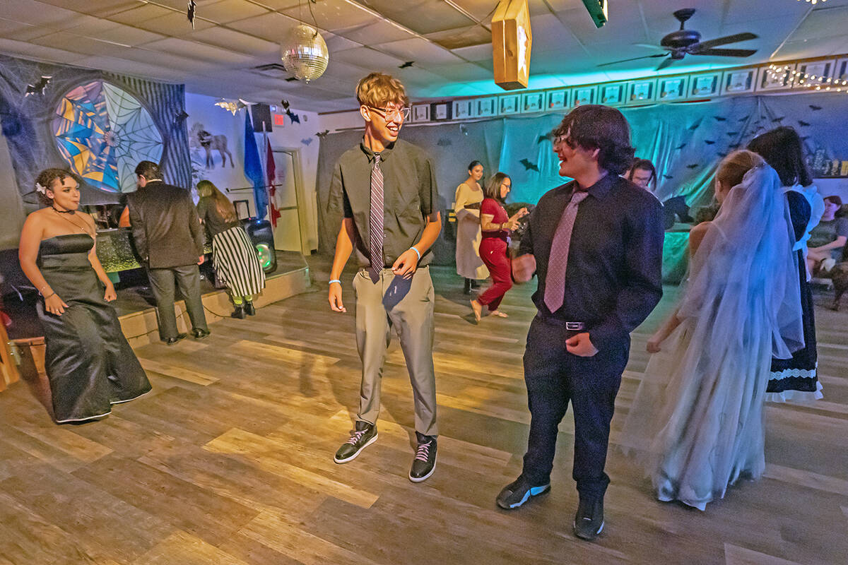 John Clausen/Pahrump Valley Times The Moose Lodge's first homecoming dance for homeschool stude ...