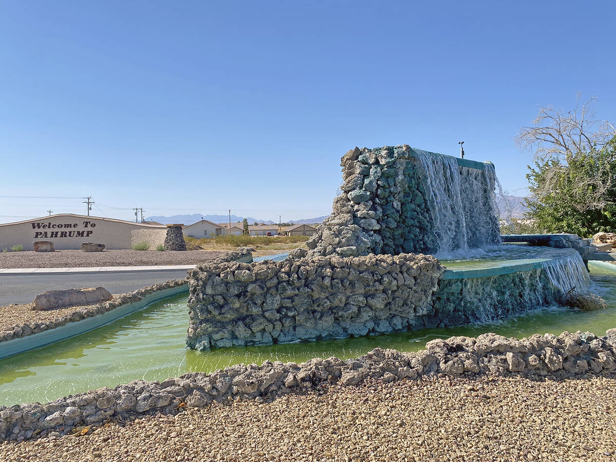 Robin Hebrock/Pahrump Valley Times With strained water resources in Pahrump, officials have sta ...