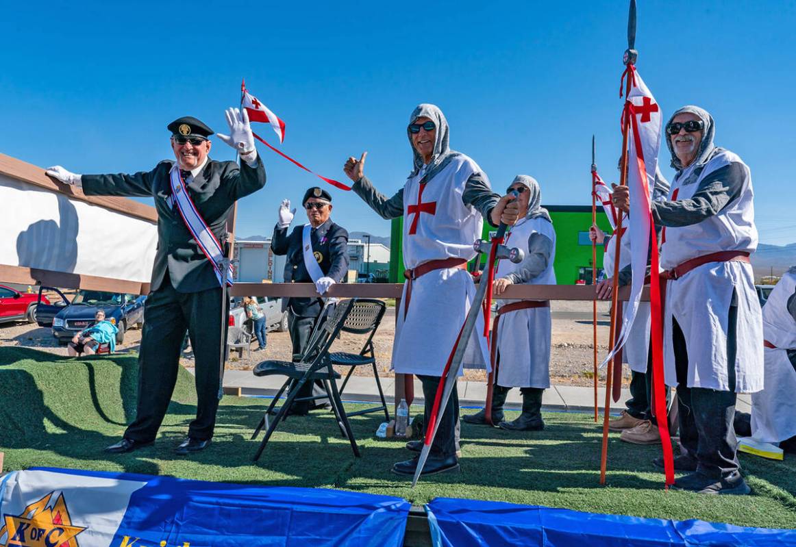 John Clausen/Pahrump Valley Times The Knights of Columbus dressed to theme at the Pahrump Fall ...