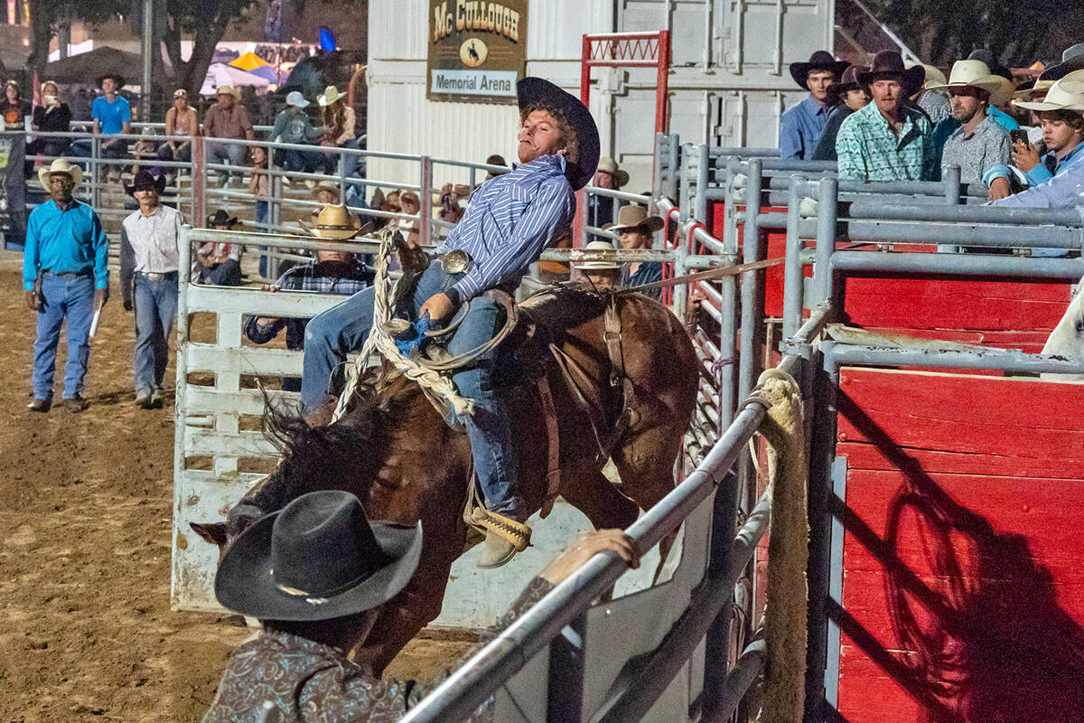 John Clausen/Pahrump Valley Times Bucking broncos brought an element of excitement to the Pahru ...