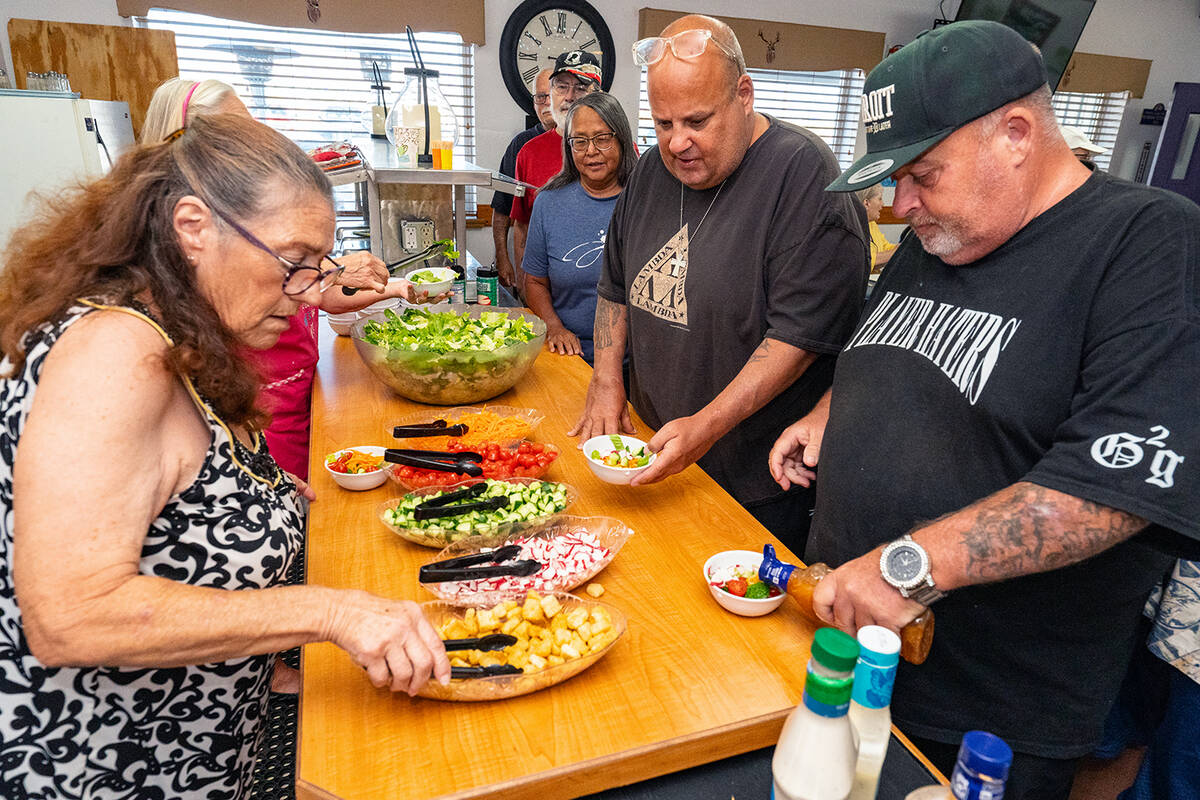 John Clausen/Pahrump Valley Times Elks Lodge donation dinner-goers were able to enjoy a meal of ...