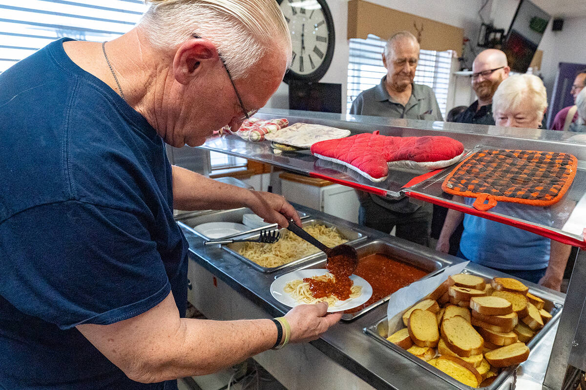 John Clausen/Pahrump Valley Times The Pahrump Elks Lodge was filled with the smell of simmering ...