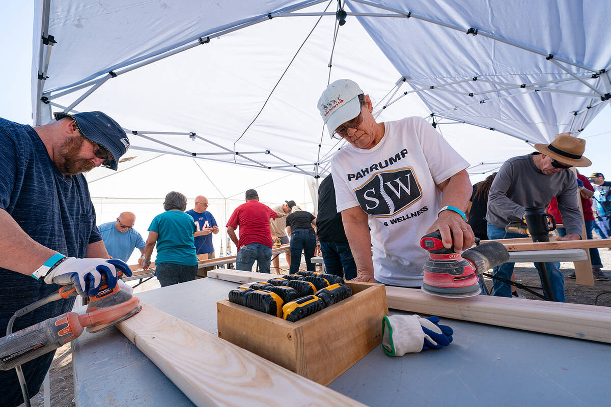 John Clausen/Pahrump Valley Times An array of volunteers took on a variety of tasks necessary i ...