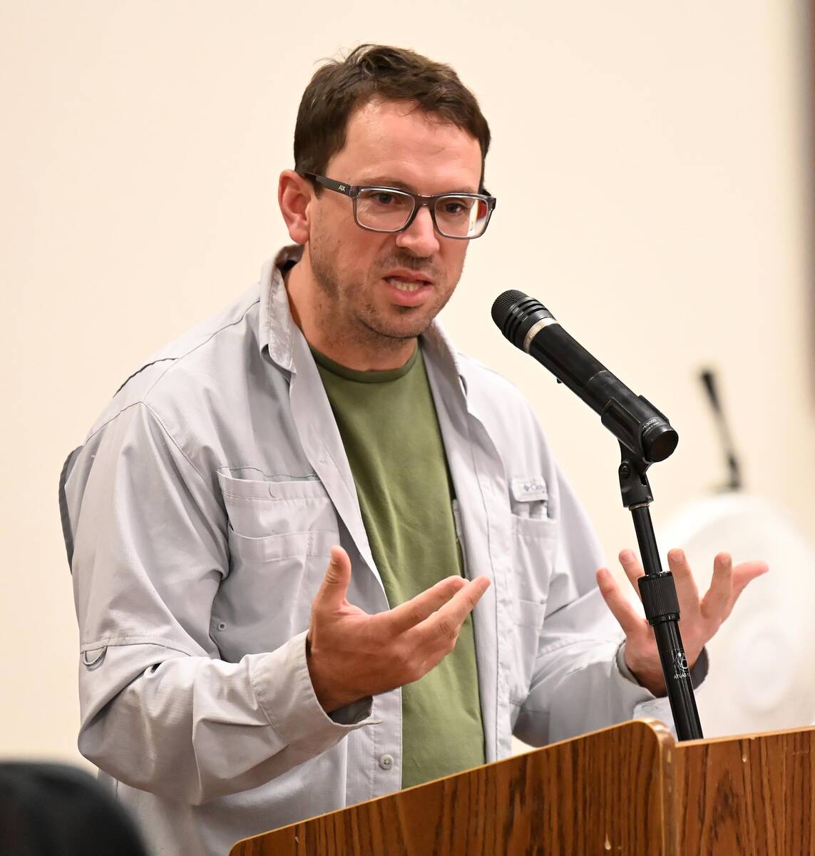 Richard Stephens/Special to the Pahrump Valley Times Patrick Donnelly, of the Center for Biol ...