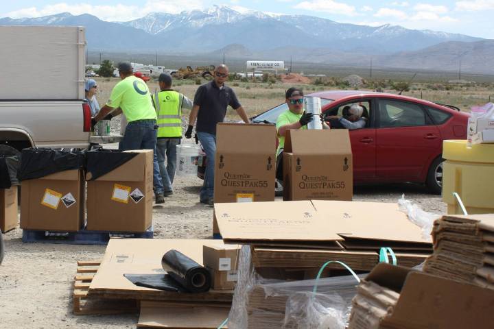 Robin Hebrock/Pahrump Valley Times Area residents will be able to unload household hazardous ma ...