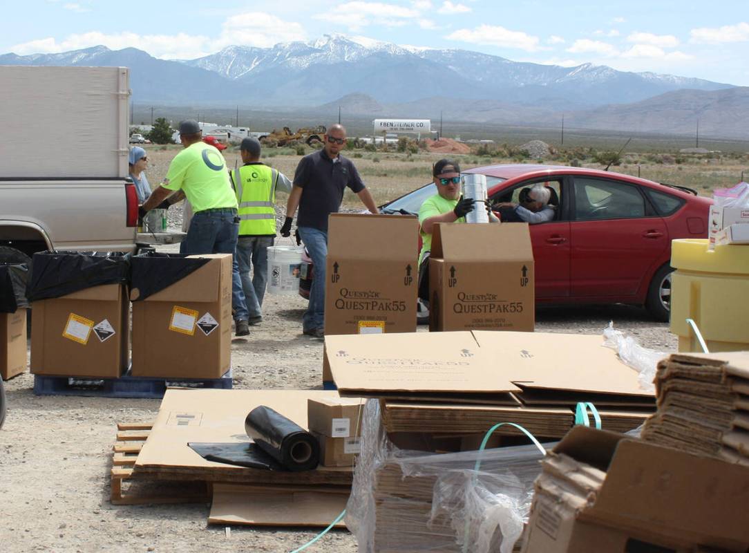 Robin Hebrock/Pahrump Valley Times Area residents will be able to unload household hazardous ma ...