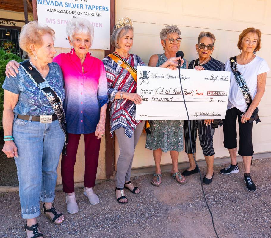 John Clausen/Pahrump Valley Times The VFW Veterans Food Bank was also a beneficiary of the USO ...