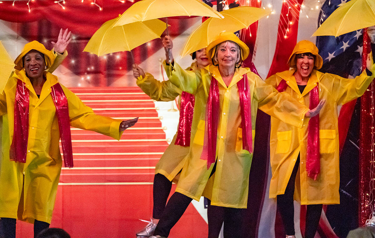 John Clausen/Pahrump Valley Times Nevada Silver Tappers perform to "Singing in the Rain" at the ...