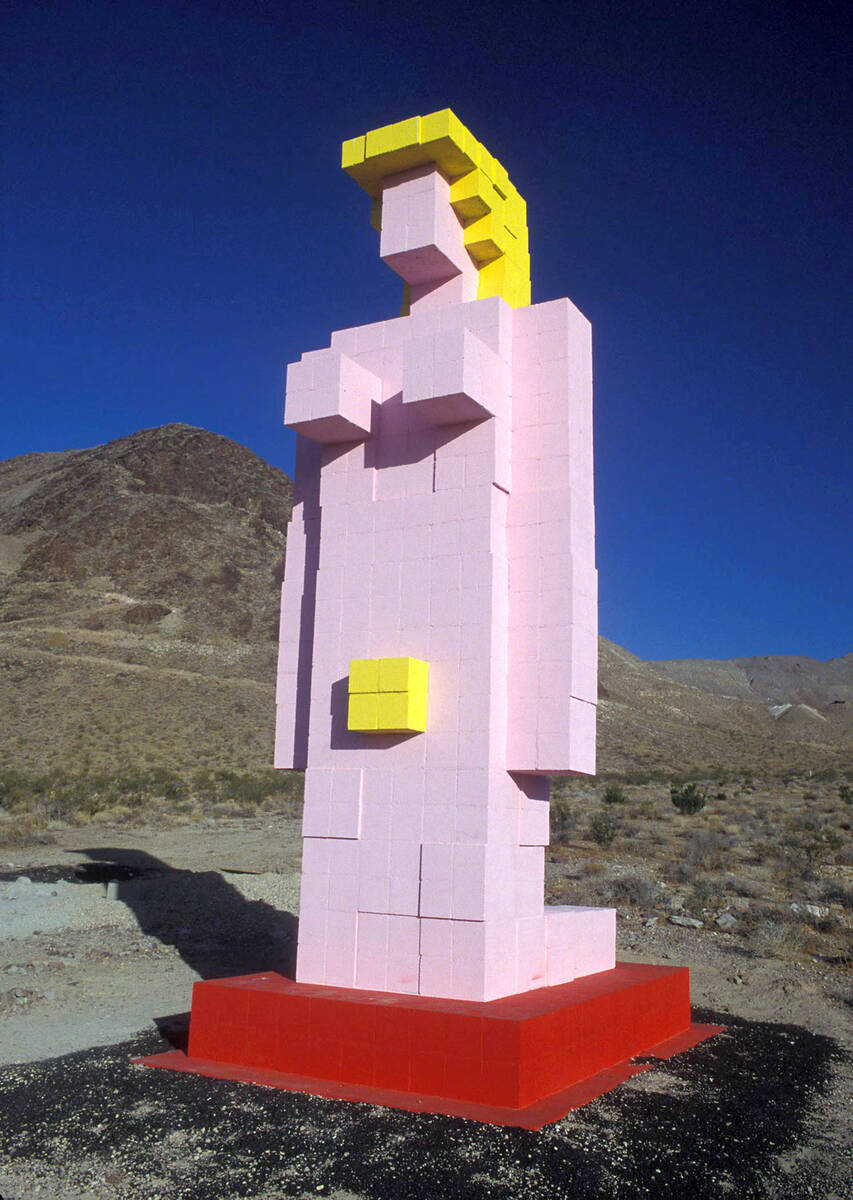 Goldwell Museum Belgian artist Dr. Hugo Heyrman created the sculpture known as "Lady Desert - T ...