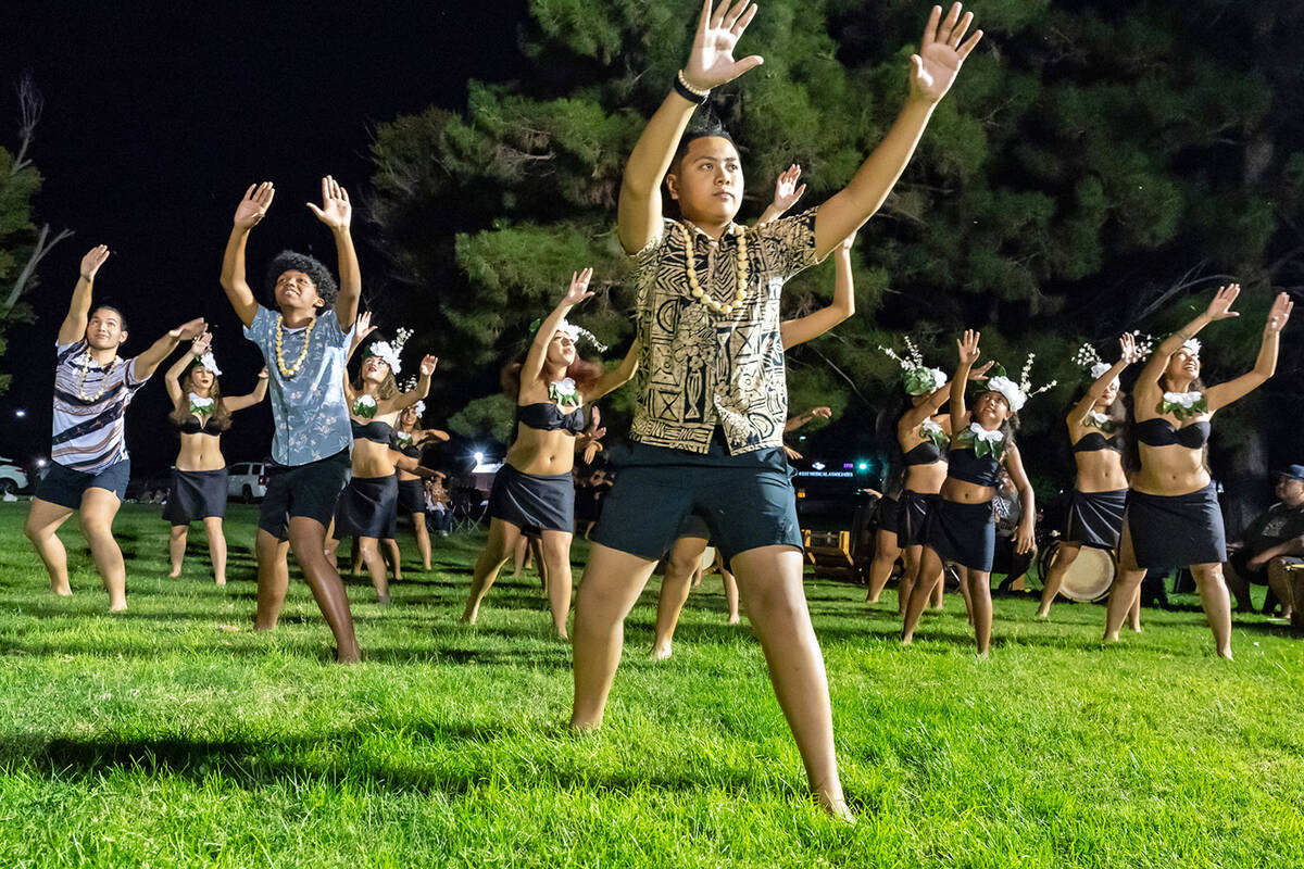 John Clausen/Pahrump Valley Times Striking strong poses and moving with flowing rhythm, Rau Tam ...