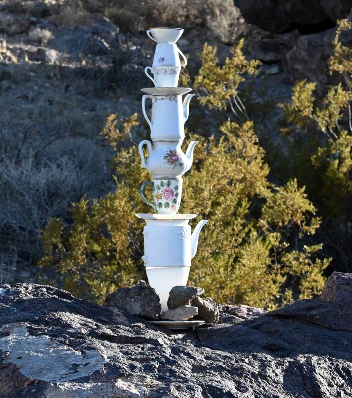 Richard Stephens/Special to the Pahrump Valley Times A collection of coffee pots, teapots, cups ...