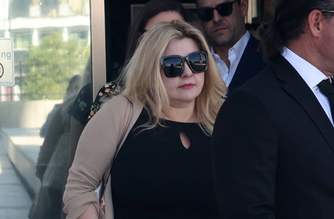 Former Las Vegas City Councilwoman Michele Fiore walks out of Lloyd George U.S. Courthouse in L ...