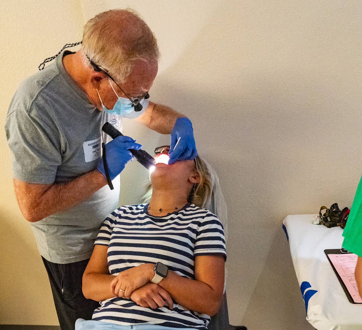 John Clausen/Pahrump Valley Times As dental care can be expensive, many local RAM clinic patien ...