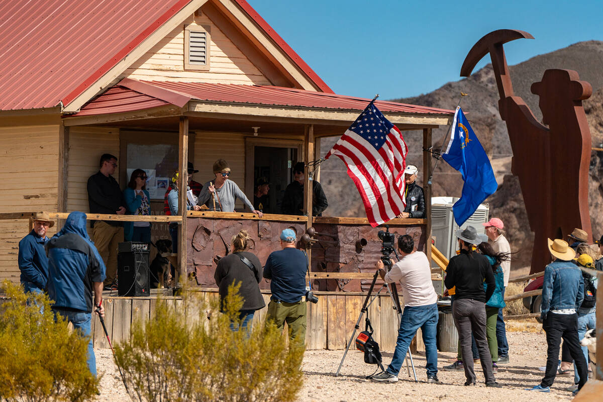 John Clausen/Pahrump Valley Times The Goldwell Open Air Museum hosted its 40th Anniversary Cele ...