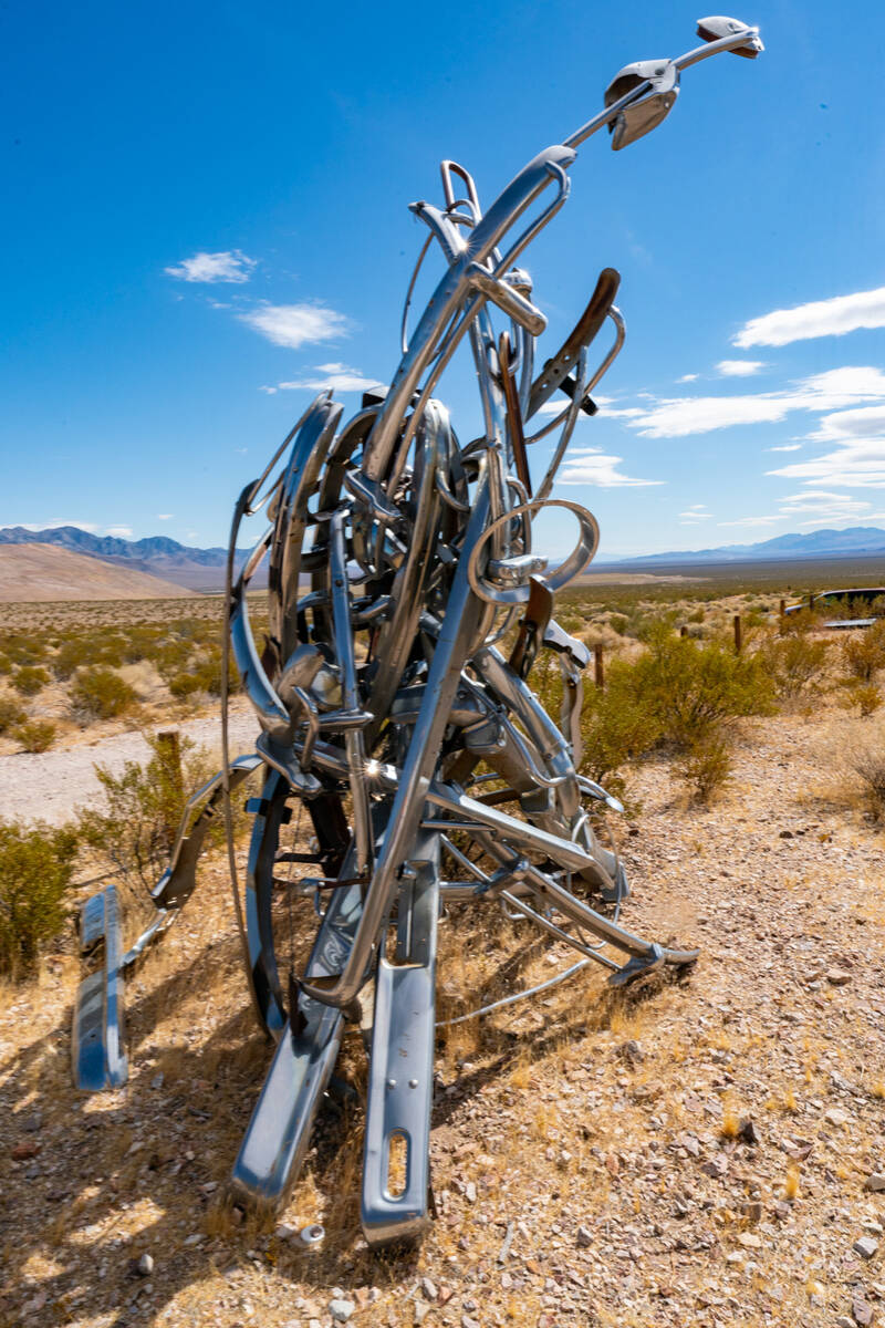 John Clausen/Pahrump Valley Times "Desert Flower" is yet another work of art by Albert Szukalsk ...