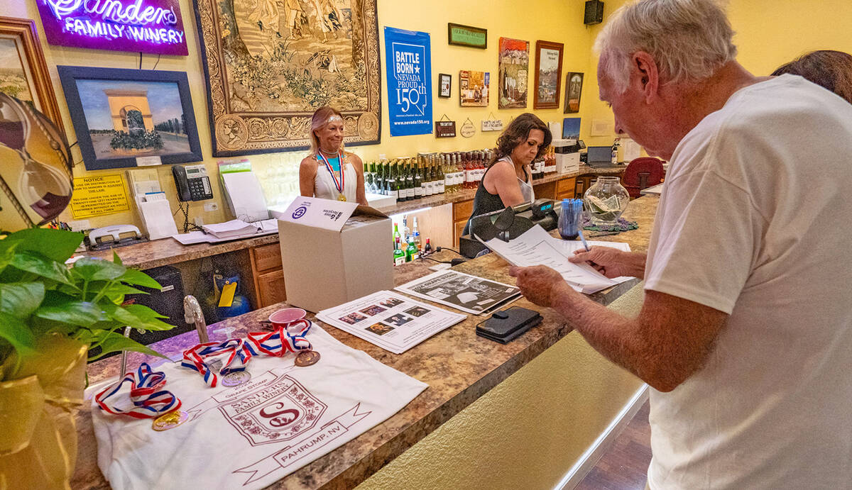 John Clausen/Pahrump Valley Times Sanders Family Winery was the host for the 2024 Grape Stomp a ...