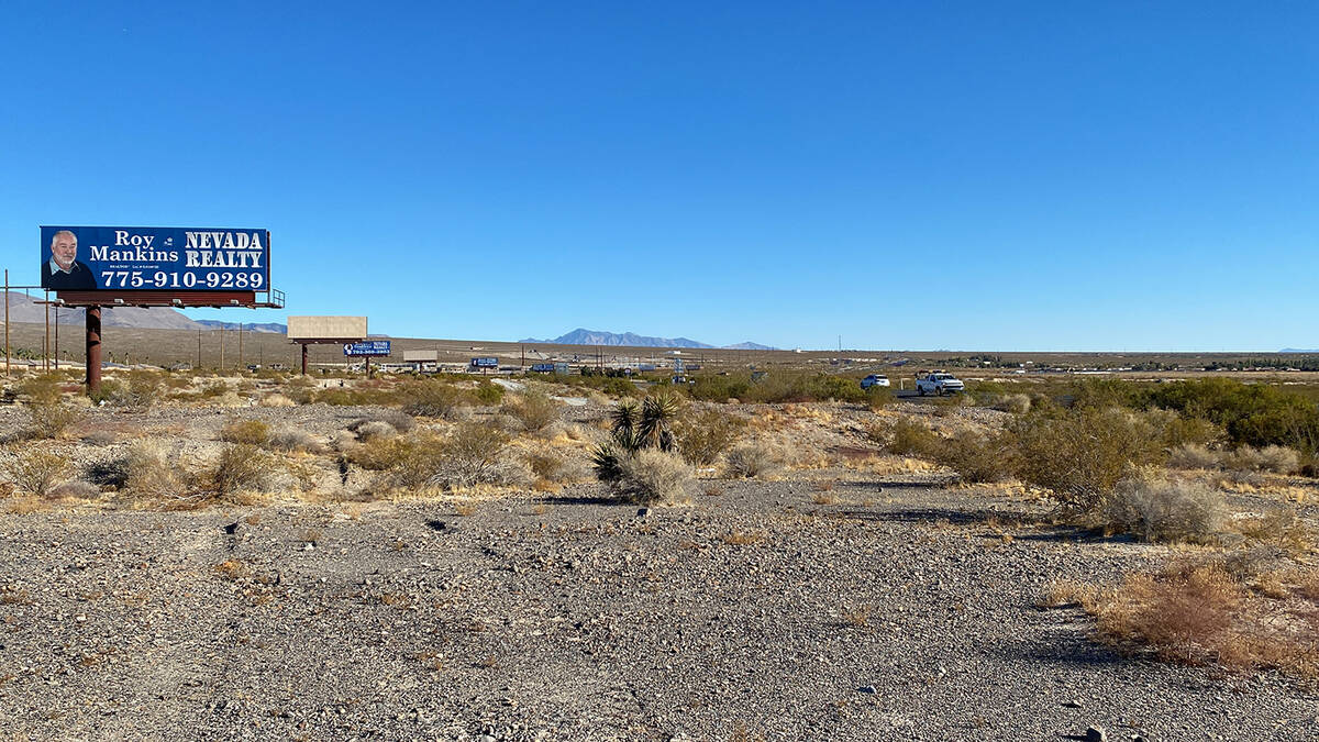 Robin Hebrock/Pahrump Valley Times Once development on the South Palms Center commercial subdiv ...