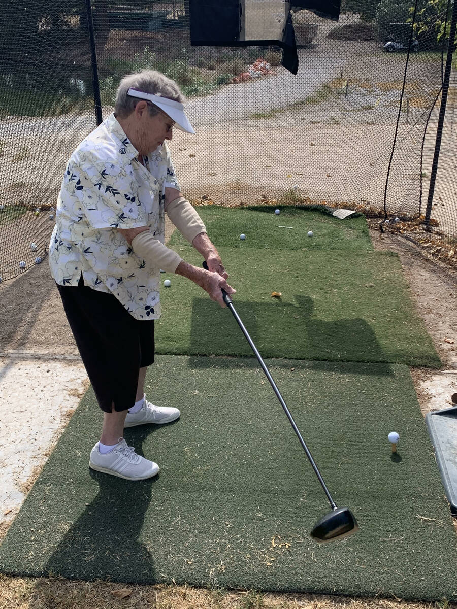 Robert Smith Smith earned the distinction of being the oldest woman to sink a hole-in-one on a ...