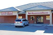 Robin Hebrock/Pahrump Valley Times Meadows Bank was named the No. 1 SBA (504) lender in Nevada ...