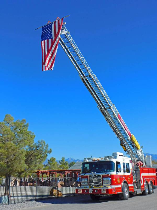 Robin Hebrock/Pahrump Valley Times Always supportive of patriotic causes, Pahrump Valley Fire a ...