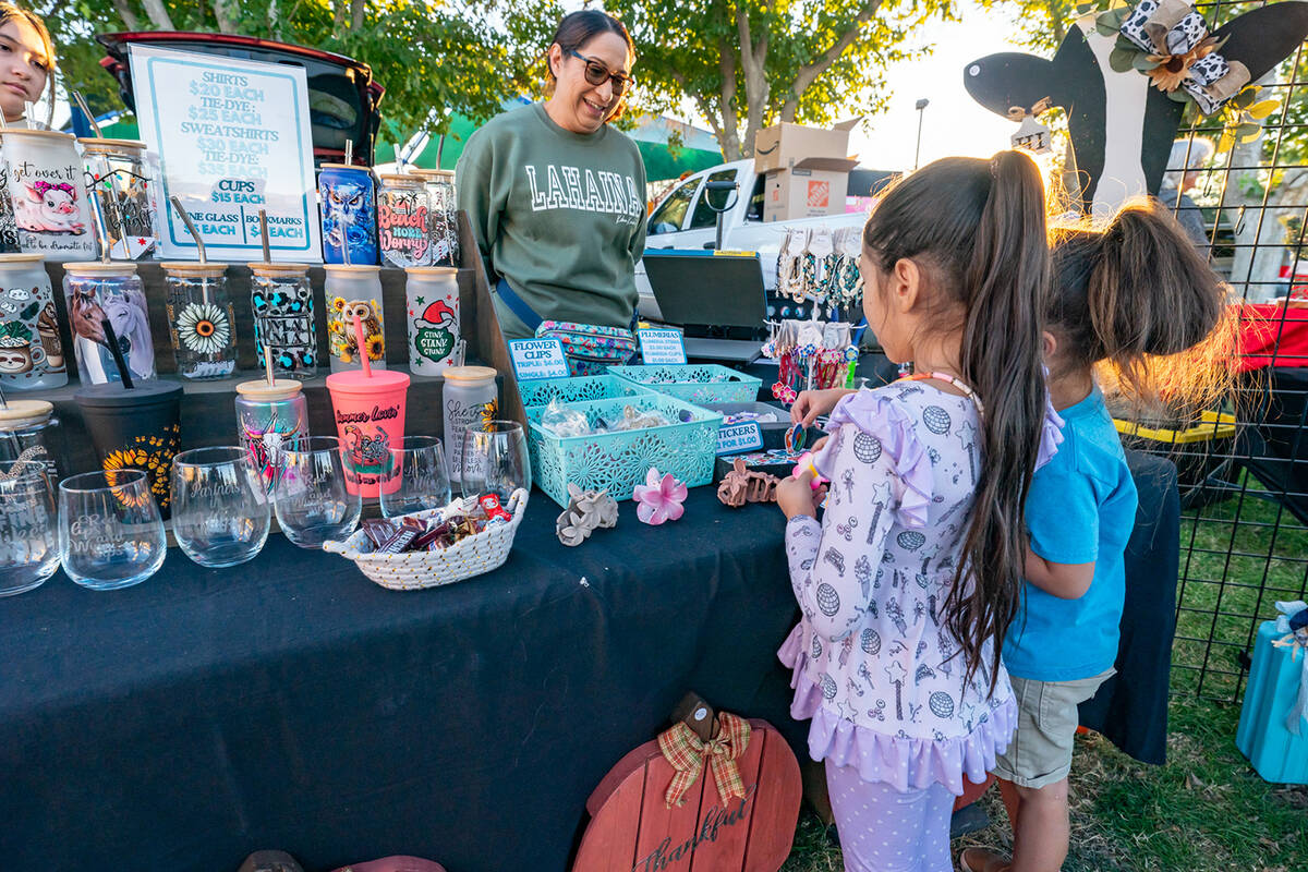 John Clausen/Pahrump Valley Times A Hui Hou Festival included an array of vendors offering all ...