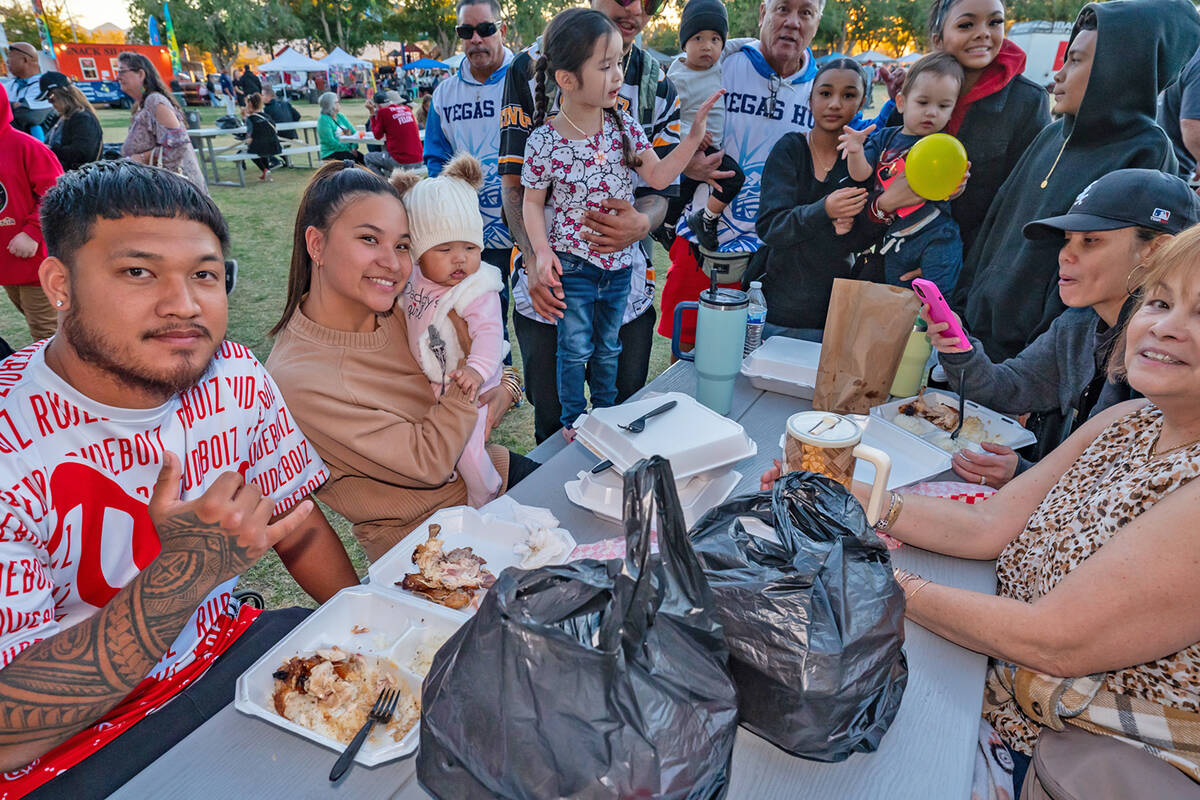 John Clausen/Pahrump Valley Times Family and friends gathered together to celebrate the unique ...