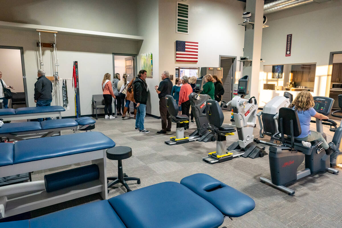 John Clausen/Pahrump Valley Times Ovation Physical Therapy owner and therapist Stephen Schaefer ...