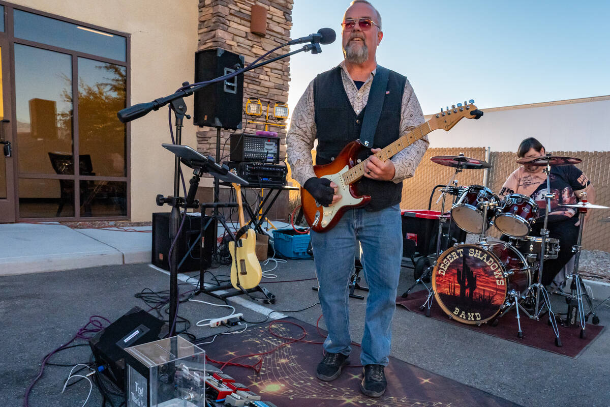 John Clausen/Pahrump Valley Times Live music for the ribbon cutting event was provided by Deser ...