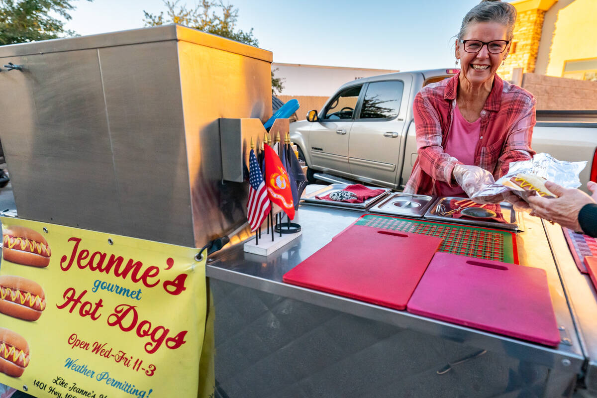 John Clausen/Pahrump Valley Times Jeanne’s Hot Dogs provided delicious dogs for the event.