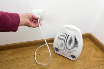 Getty Images Any flammable items must be kept three feet away from heating equipment, such as a ...