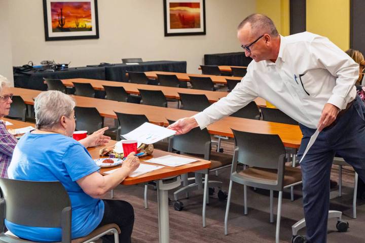 John Clausen/Pahrump Valley Times UNR Office of Statewide Initiatives leader Dr. John Packham m ...