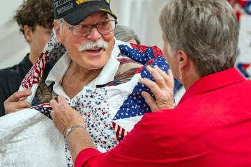 John Clausen/Pahrump Valley Times The Nye County Valor Quilters have now bestowed over 800 Quil ...