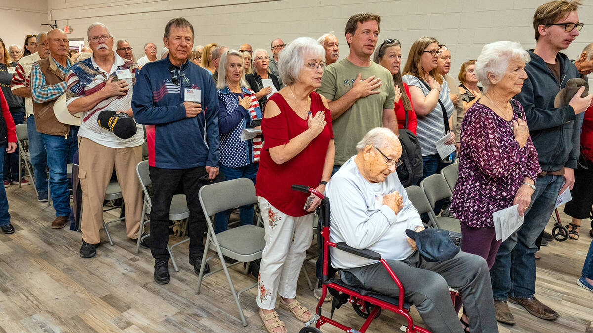 John Clausen/Pahrump Valley Times The Bob Ruud Community Center was filled with the family, fri ...