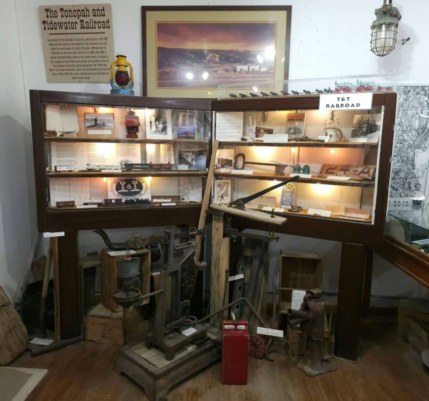 Shoshone Museum The Shoshone Museum illustrates how The Tonopah & Tidewater Railroad provided s ...